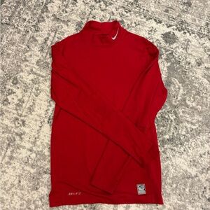 Nike Red Long Sleeve Dri-FIT Shirt